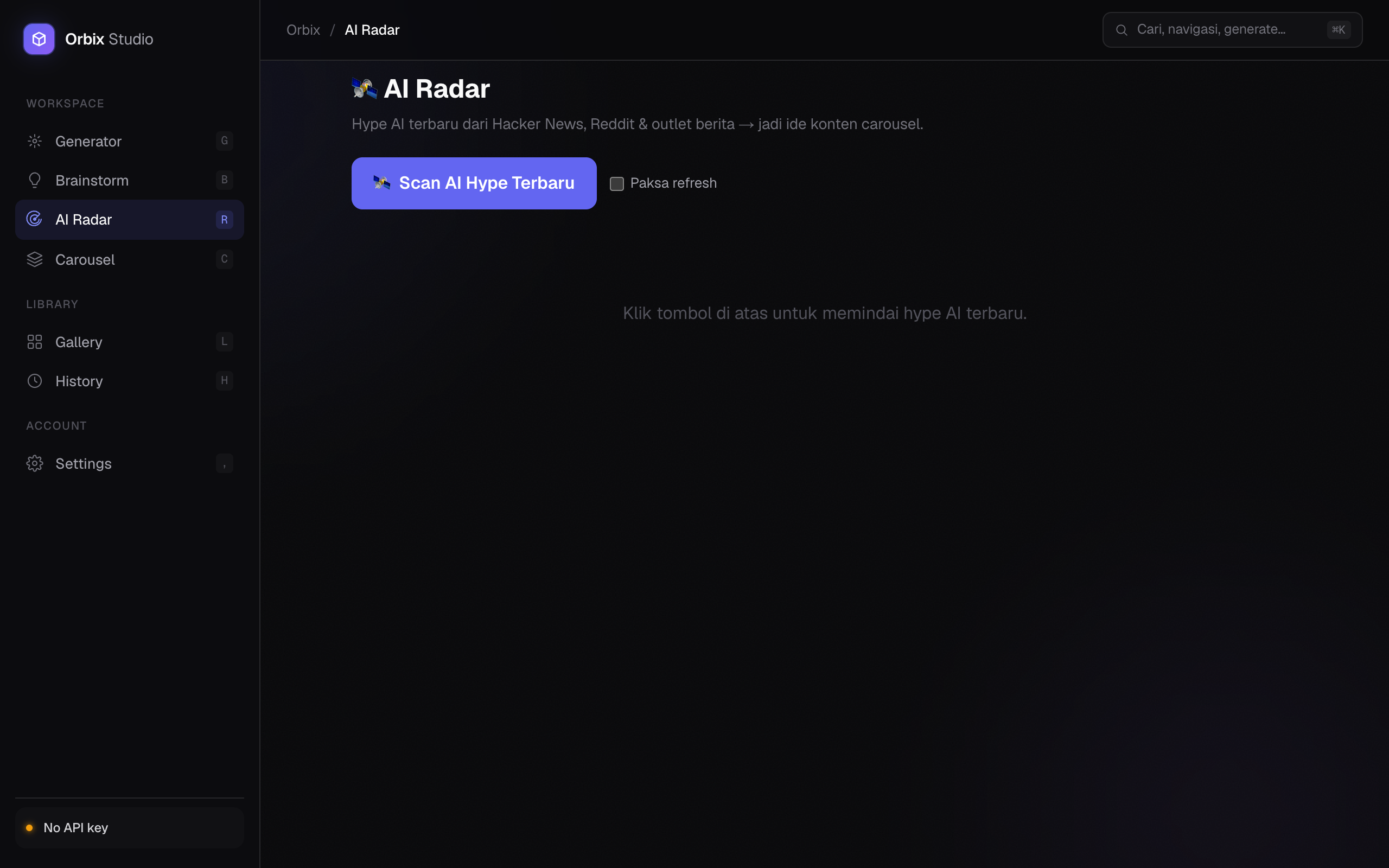 Content Studio — AI Radar — latest trends