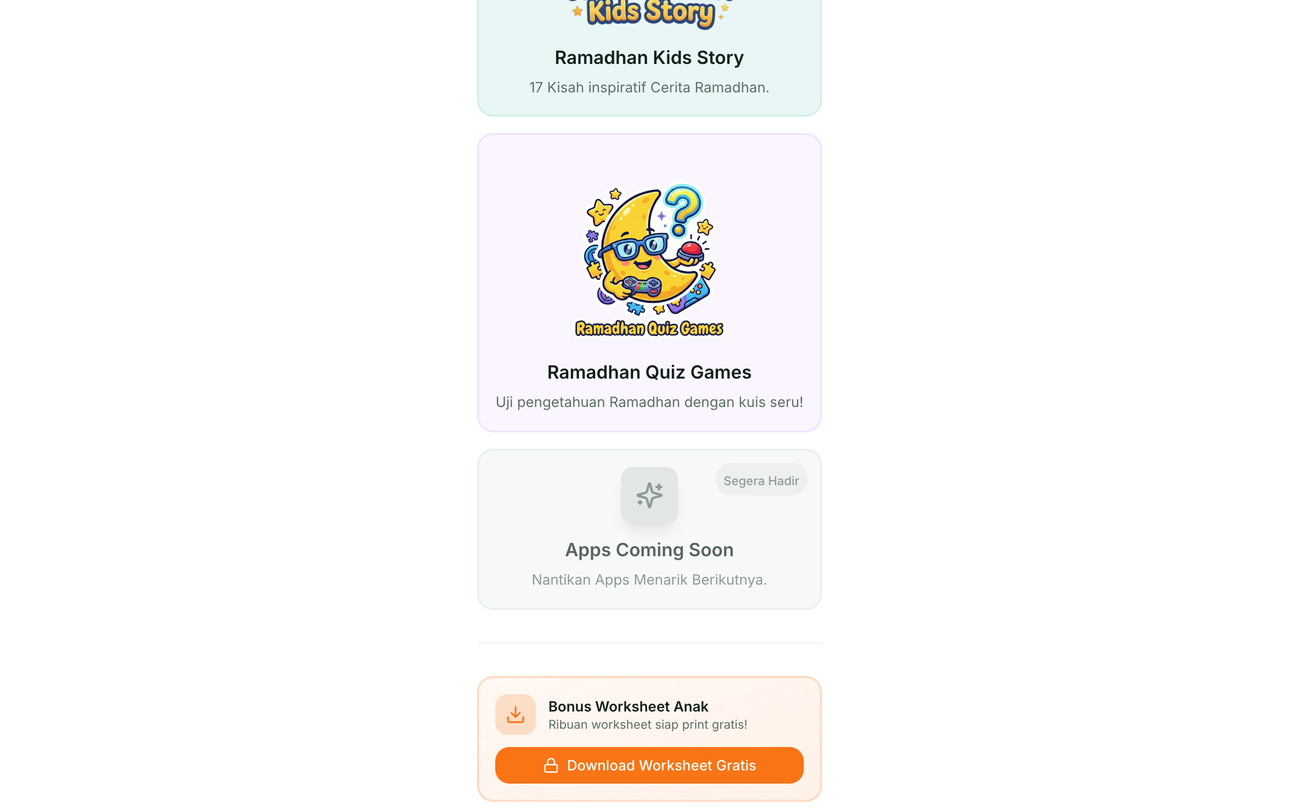 RamaApps Portal — Available + coming soon